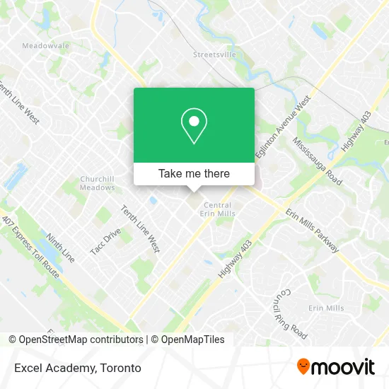 Excel Academy map