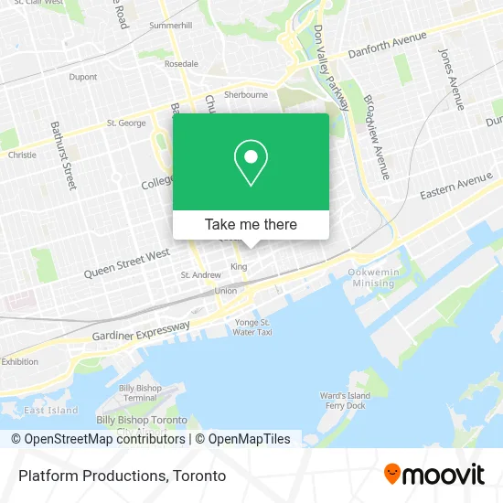 Platform Productions map