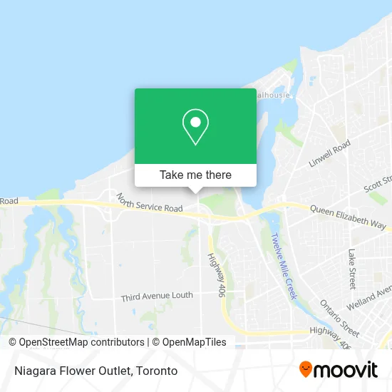 Niagara Flower Outlet map
