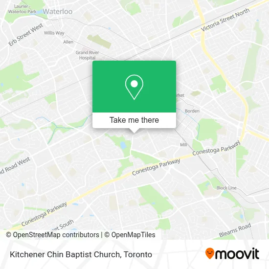 Kitchener Chin Baptist Church map
