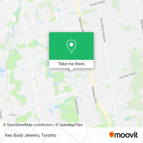 Key Body Jewelry map