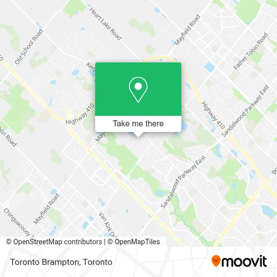 Toronto Brampton map