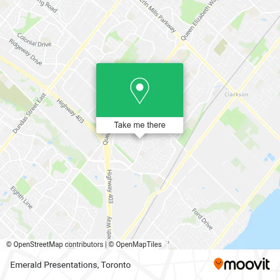 Emerald Presentations map