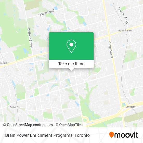 Brain Power Enrichment Programs map