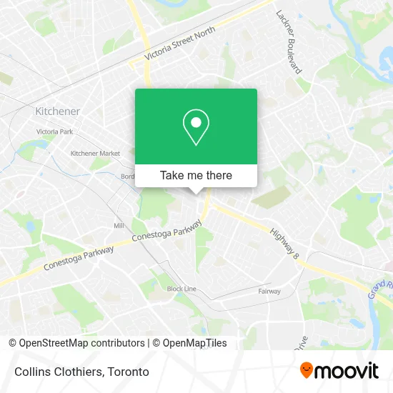 Collins Clothiers map