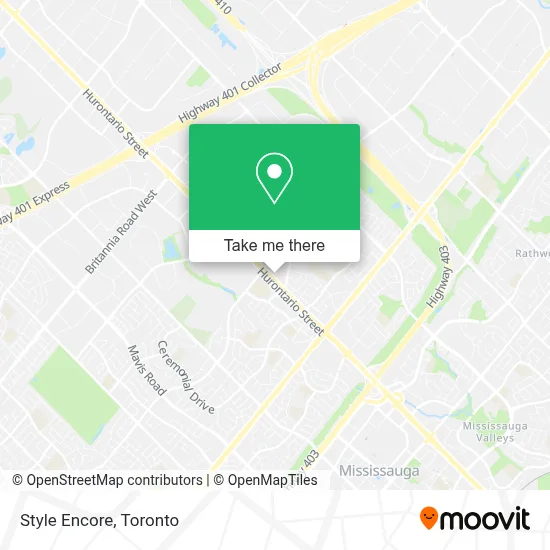 Style Encore map