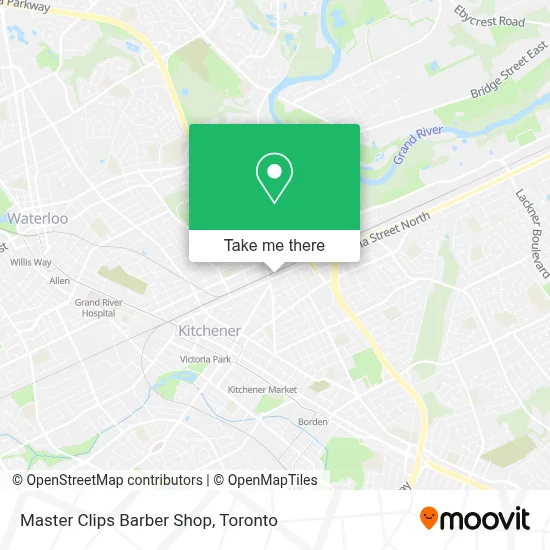 Master Clips Barber Shop map