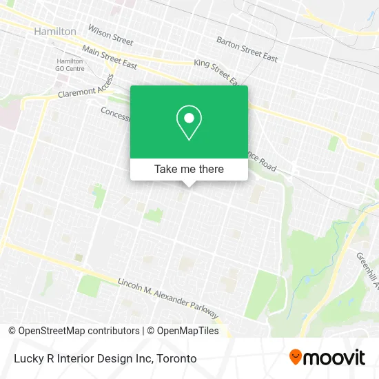 Lucky R Interior Design Inc map