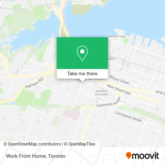 Work From Home map