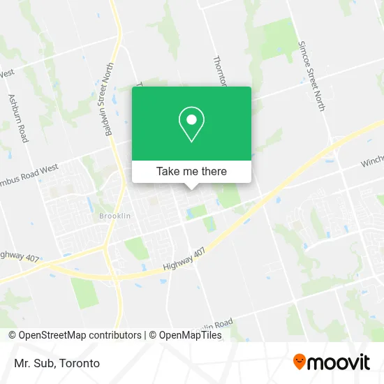 Mr. Sub map