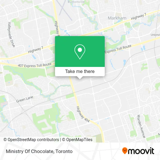 Ministry Of Chocolate map