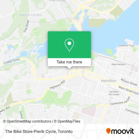The Bike Store-Pierik Cycle map
