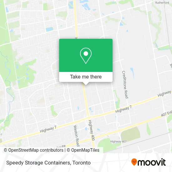 Speedy Storage Containers map