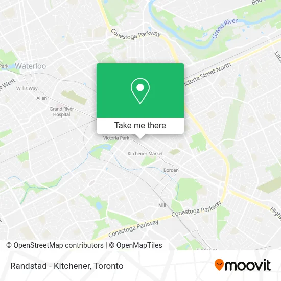 Randstad - Kitchener map