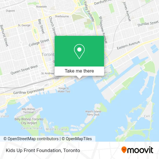 Kids Up Front Foundation map