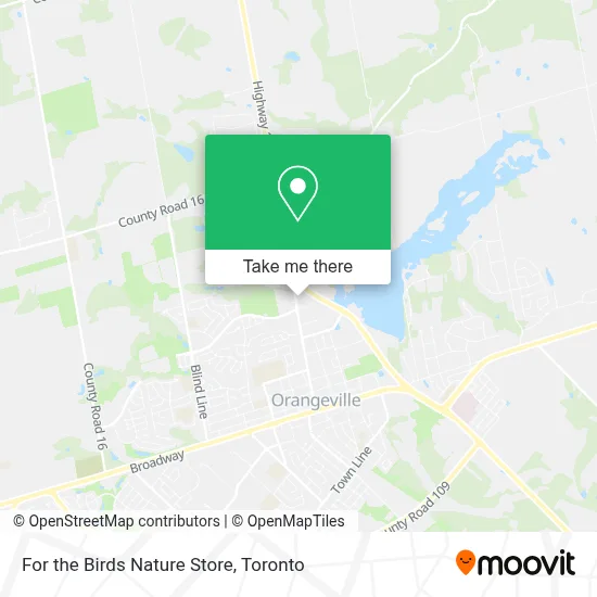 For the Birds Nature Store map