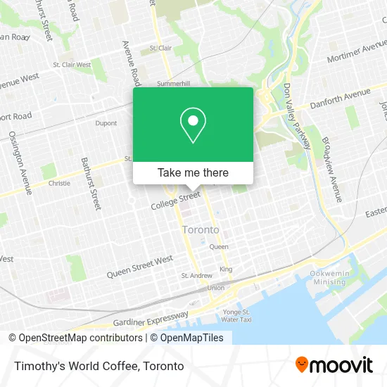 Timothy's World Coffee map