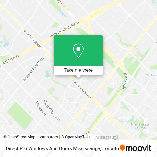 Direct Pro Windows And Doors Mississauga map