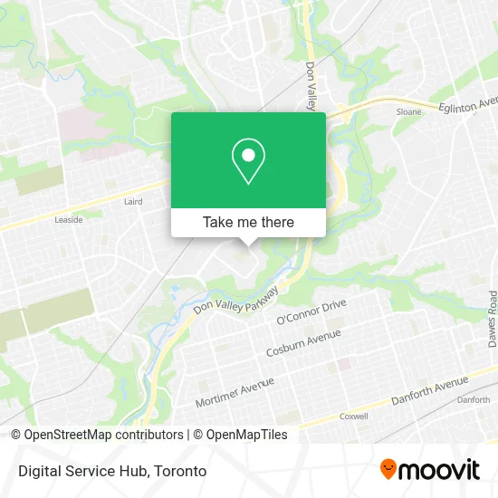 Digital Service Hub map