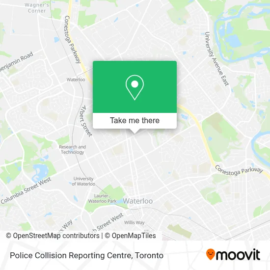 Police Collision Reporting Centre map