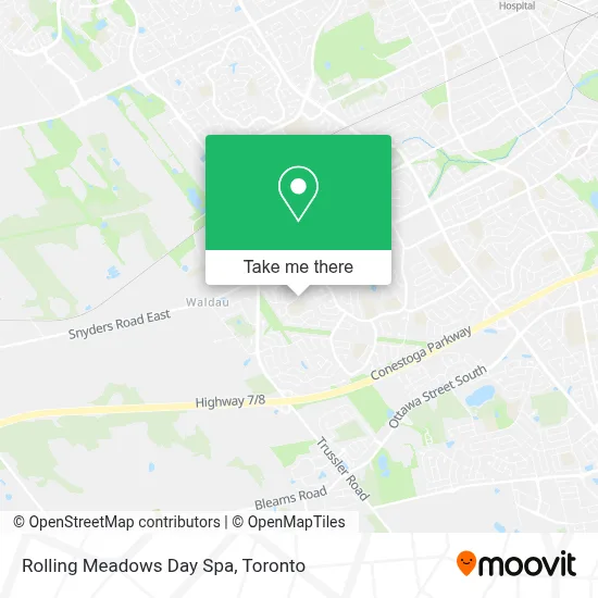 Rolling Meadows Day Spa map