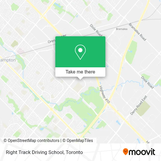 Right Track Driving School map