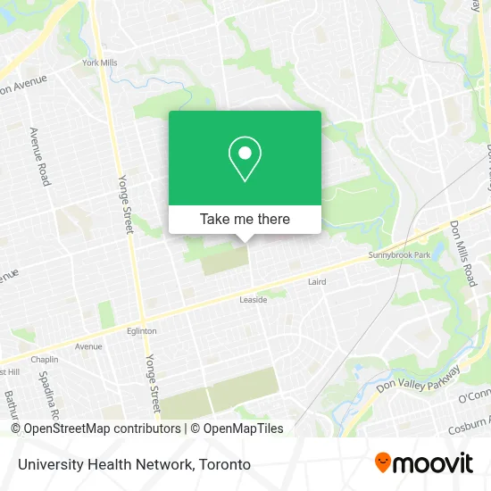 University Health Network map