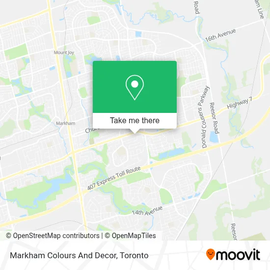 Markham Colours And Decor map
