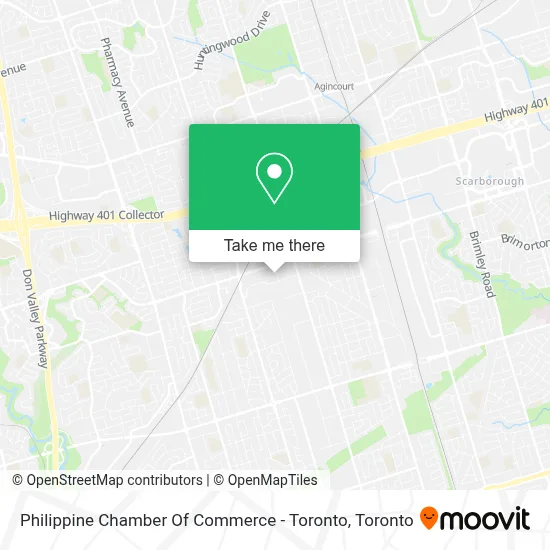 Philippine Chamber Of Commerce - Toronto map