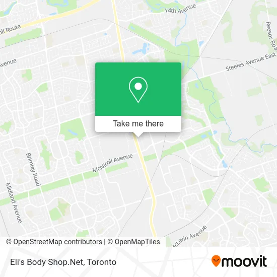 Eli's Body Shop.Net map