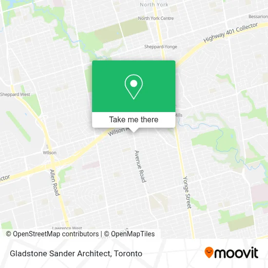 Gladstone Sander Architect map