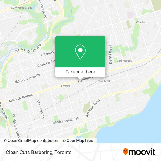 Clean Cuts Barbering map