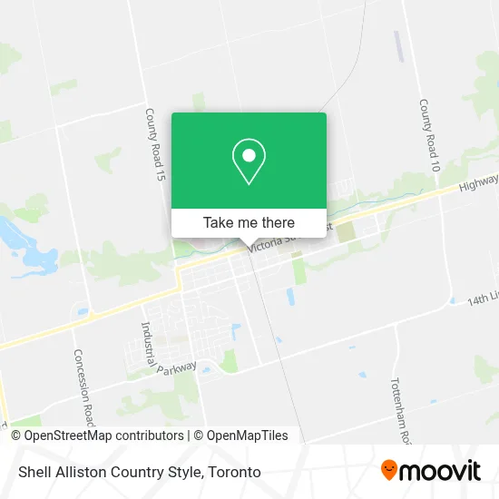 Shell Alliston Country Style map