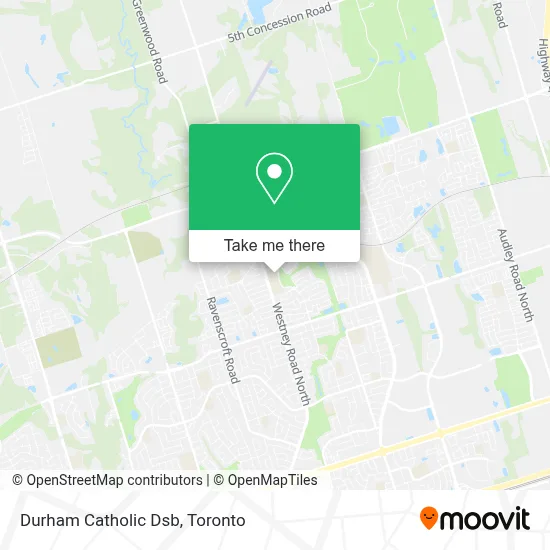 Durham Catholic Dsb map