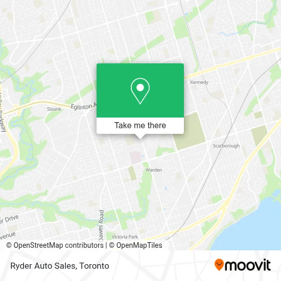 Ryder Auto Sales map