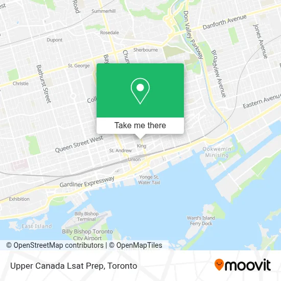 Upper Canada Lsat Prep map