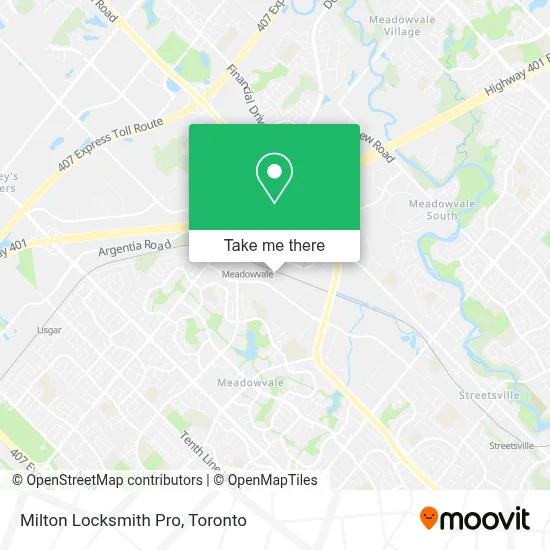 Milton Locksmith Pro map
