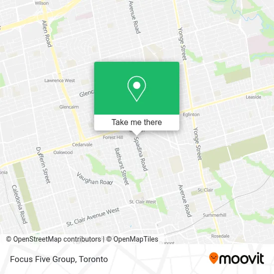 Focus Five Group map