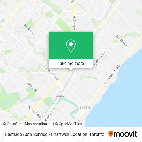 Eastside Auto Service - Chartwell Location map