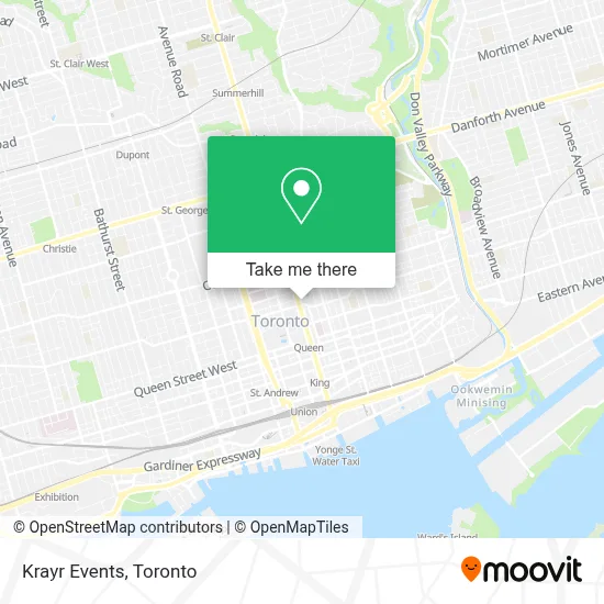 Krayr Events map