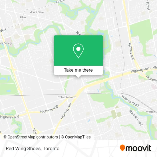 Red Wing Shoes map