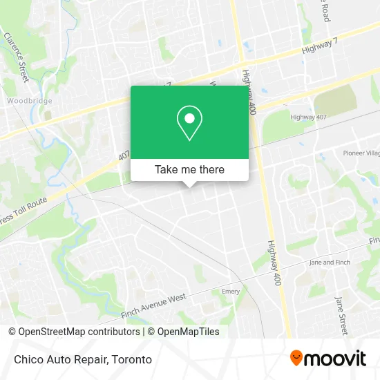 Chico Auto Repair map