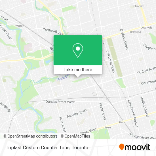 Triplast Custom Counter Tops map