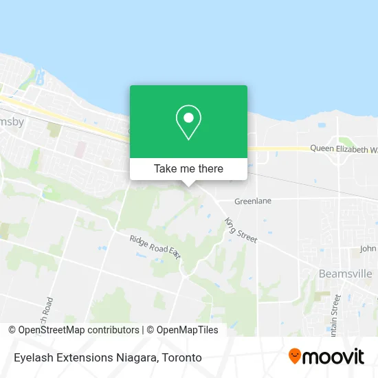 Eyelash Extensions Niagara map