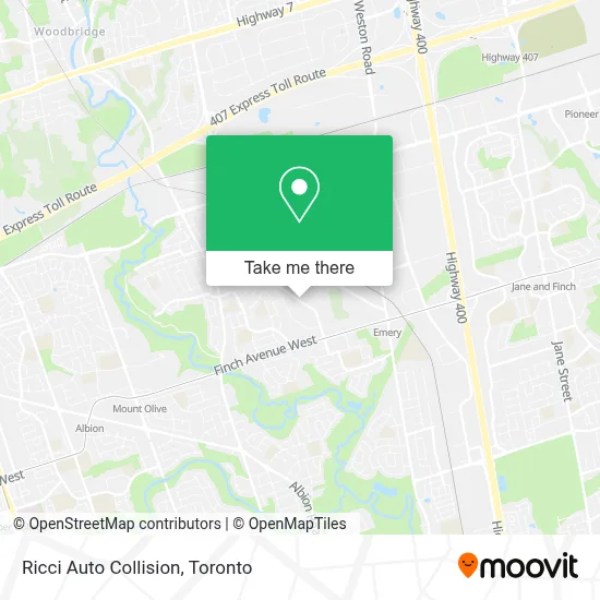 Ricci Auto Collision plan