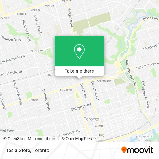 Tesla Store map