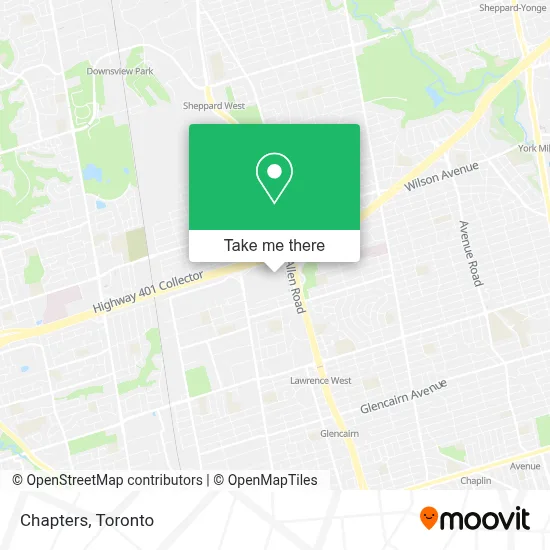 Chapters map