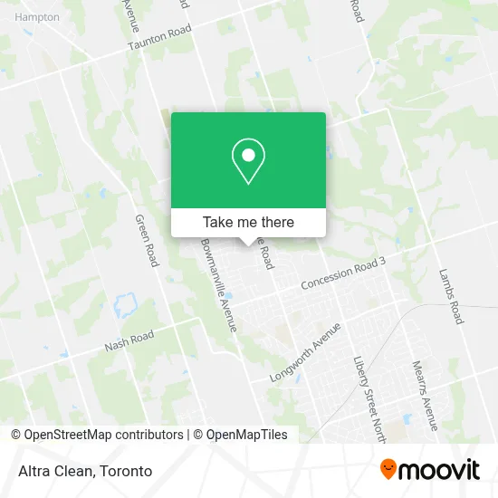 Altra Clean map