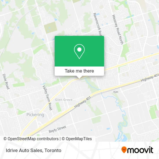 Idrive Auto Sales map
