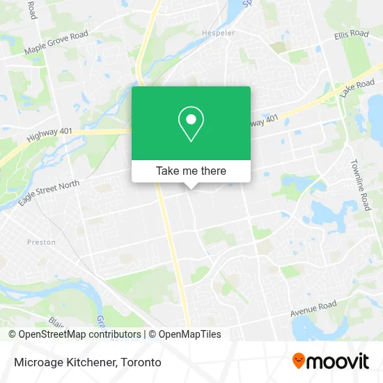 Microage Kitchener map